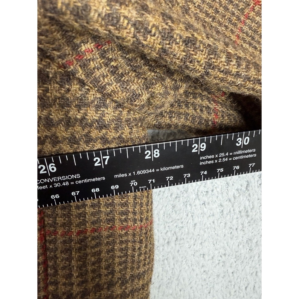 ORVIS Weatherbreaker Men's Wool Plaid Glen Bomber‎ Jacket Size 2XL Full Zip - Picture 6 of 8